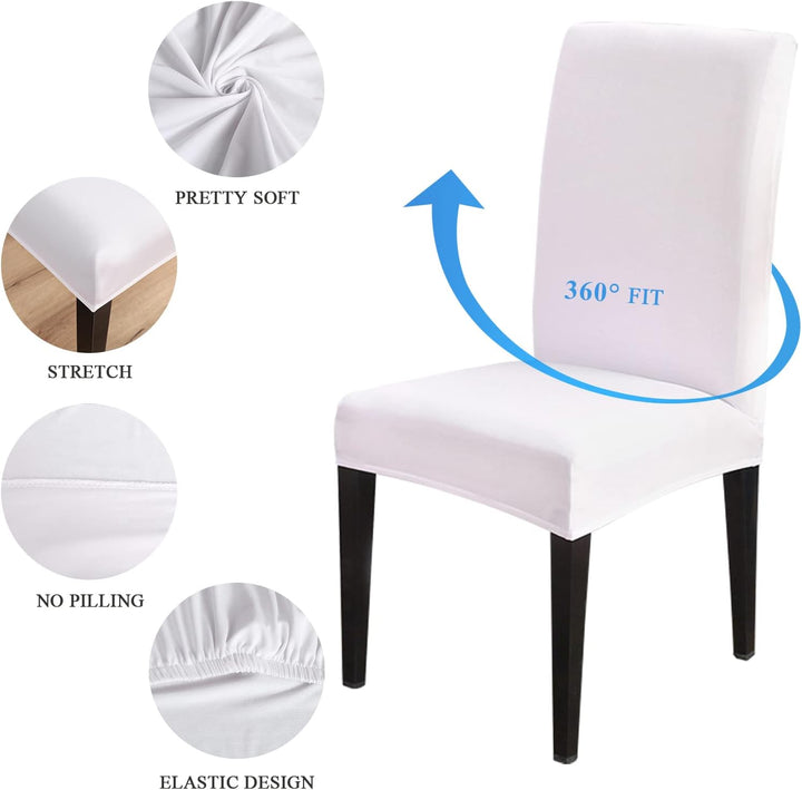 Lydevo Stuhlhussen 6er Set Stretch Moderne Stuhlhussen für Esszimmerstühle Stuhlhussen für Schwingst
