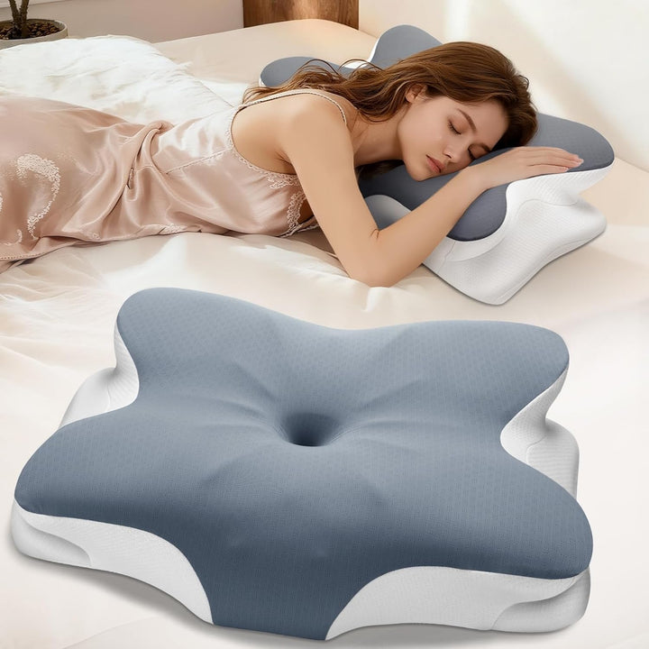 Nackenkissen Kopfkissen - Memory Foam Kissen - Stabile Nackenstütze Schlafkissen Pillows for Sleepin