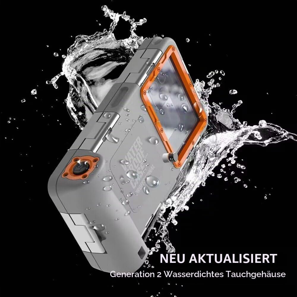 Unterwasser-Tauchgehäuse für iPhone, Samsung Galaxy, Huawei Xiaomi Redmi Smartphones, Professionelle