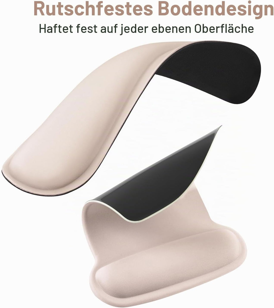 MOSISO Handgelenkauflagen für Mauspad&amp;Tastatur Set,Ergonomisches Mauspad Rutschfester Boden Zuhause/