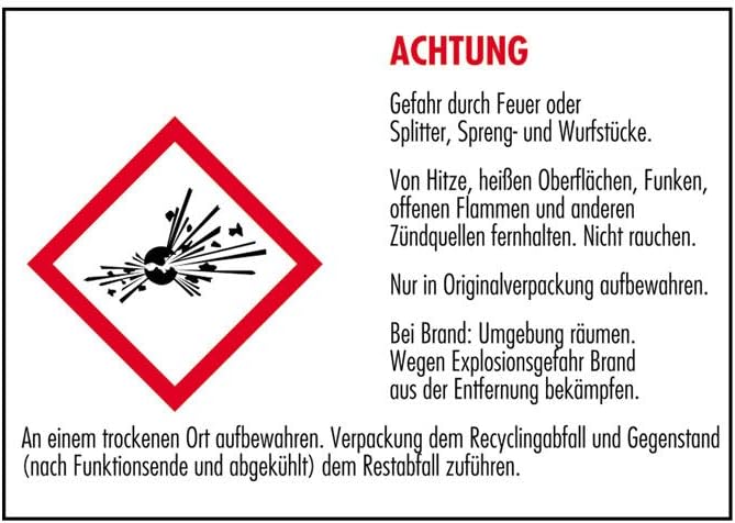 5 Stück Bengalfeuer rot blinkend Strobeeffekt Nico Feuerwerk Bengalos