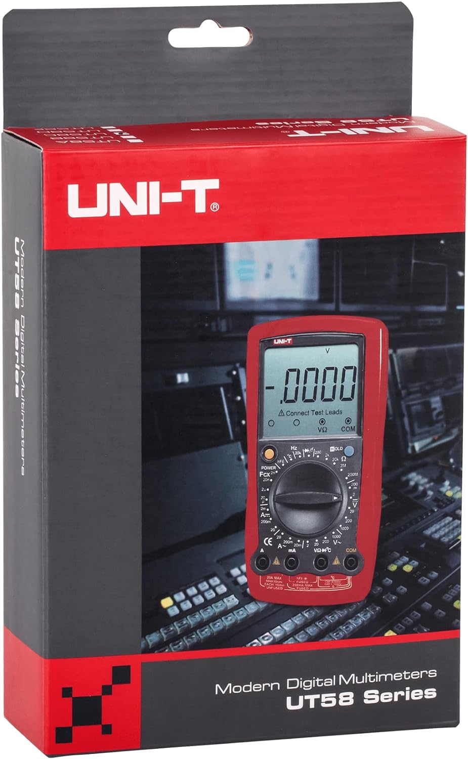 UNI-T MIE0083/UT58C Digital-Multimeter AC/DC Spannungsprüfer, Mehrfarbig - Orange/Pink