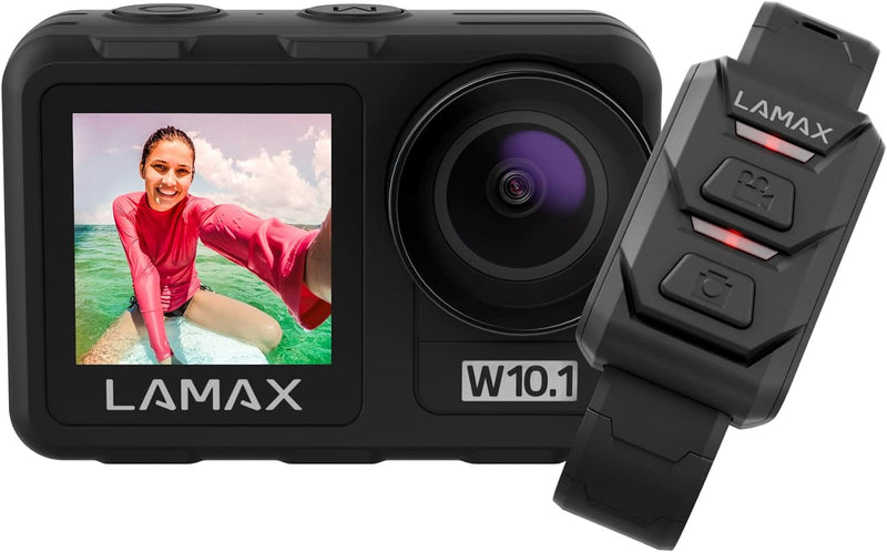 Lamax W10.1 Real 4K 60 fps Action Cam mit Stabilisierung MAXsmooth 2.0, Unterwasserkamera, Camcorder