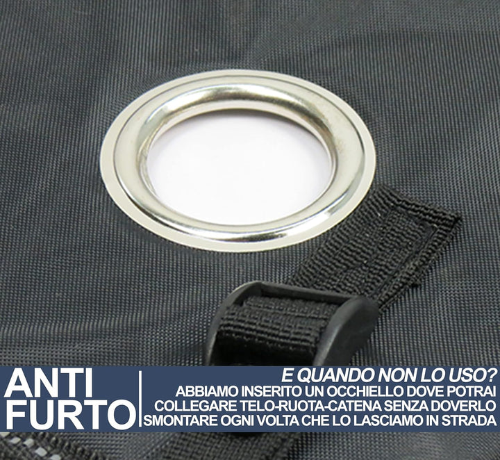 Auto Accessori Lupex Universal-Fusssack für Scooter und Motorrad, verstellbar, wasserdicht und windd