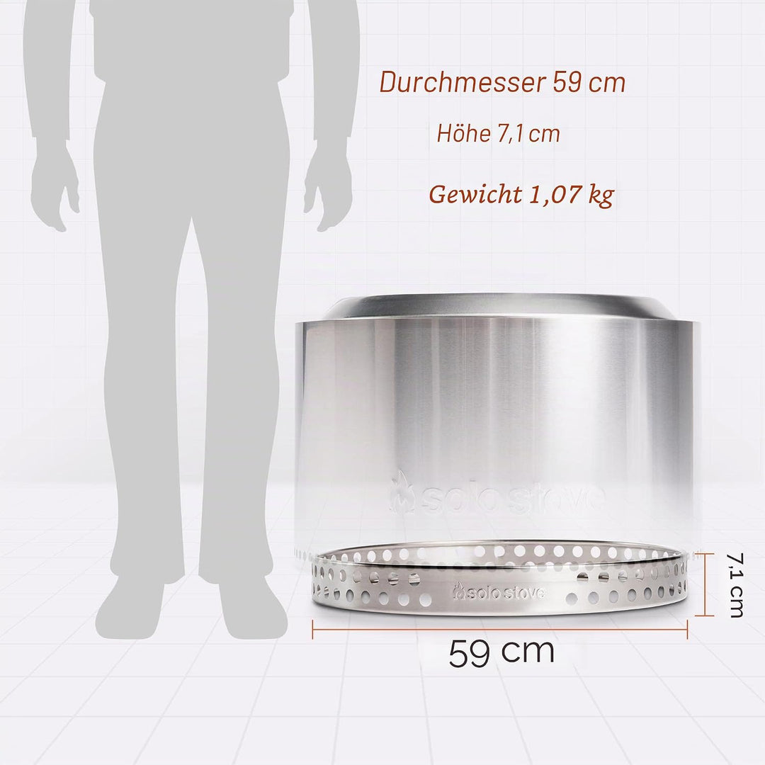Solo Stove Standfuss für Feuerschale Yukon | Zubehör für Outdoor Feuerstelle, Schutz für den Boden,