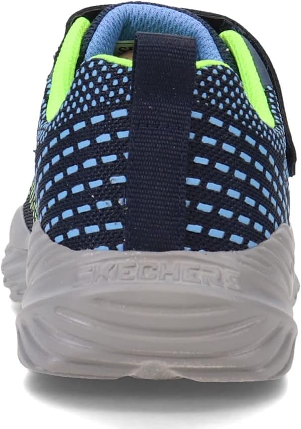Skechers Jungen Nitro Sprint Karvo Sneaker 27 EU Navy Textile Lime Blue Trim, 27 EU Navy Textile Lim