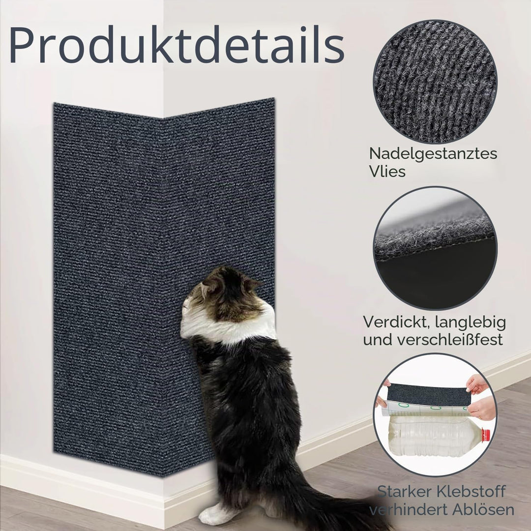 Kratzmatte Selbstklebend Katze, DIY Kratzbrett, Kratzschutz Sofa, Katze Kratzschutz, Katzenkratzer K