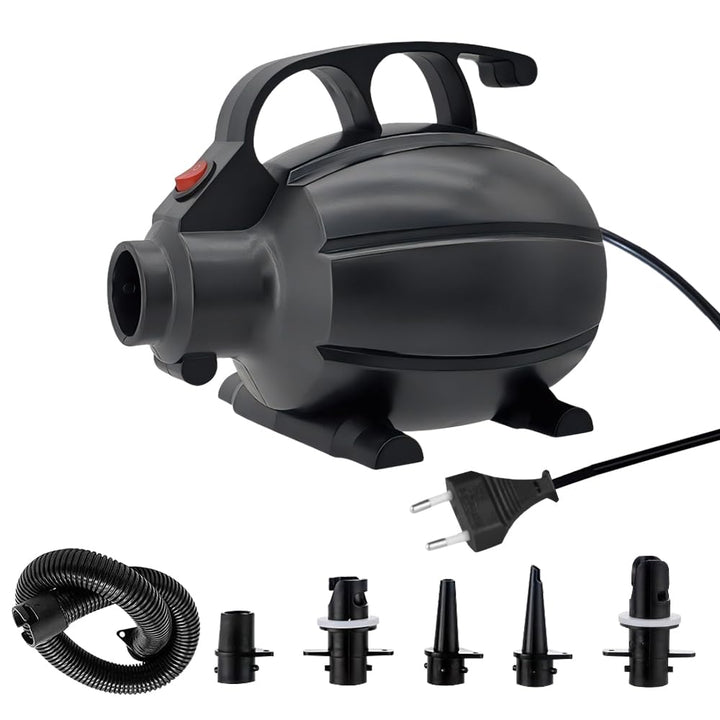 Elektrische Luftpumpe, 600W Luftpumpe Elektrisch mit 5 Düsen, Luftpumpe Luftmatratze Tragbare, Elekt