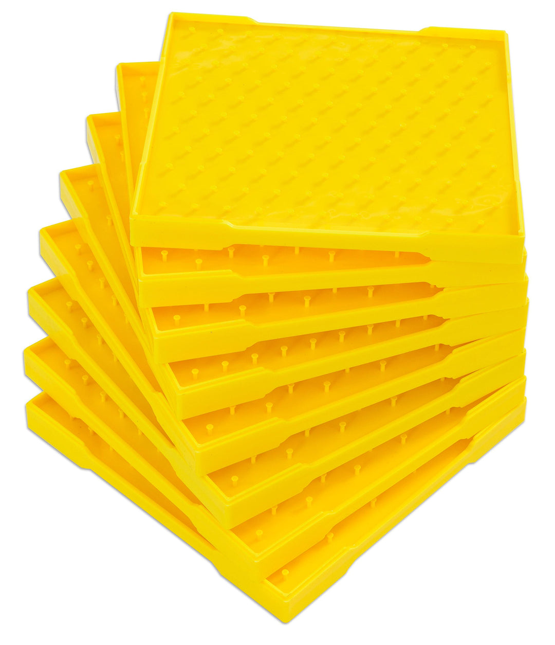 Betzold - Set mit 8 Geometriebrettern, 11 x 11 Zapfen - Raumvorstellung Geometrie Logisches Denken g