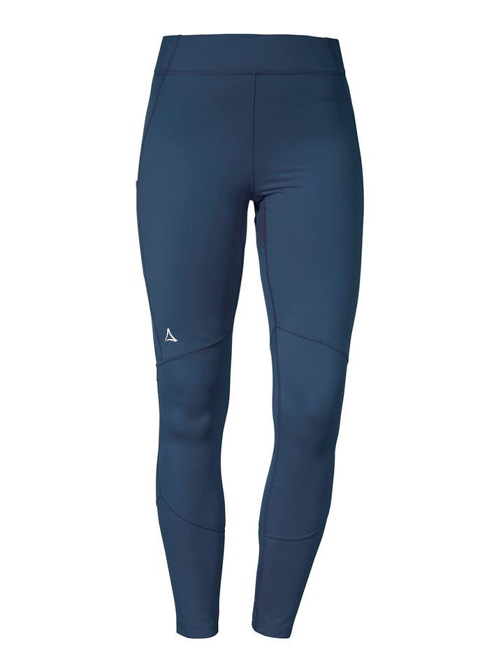 Schöffel Damen Tight Imada L, Wanderleggings mit integrierter Handytasche, Sportleggings mit elastis