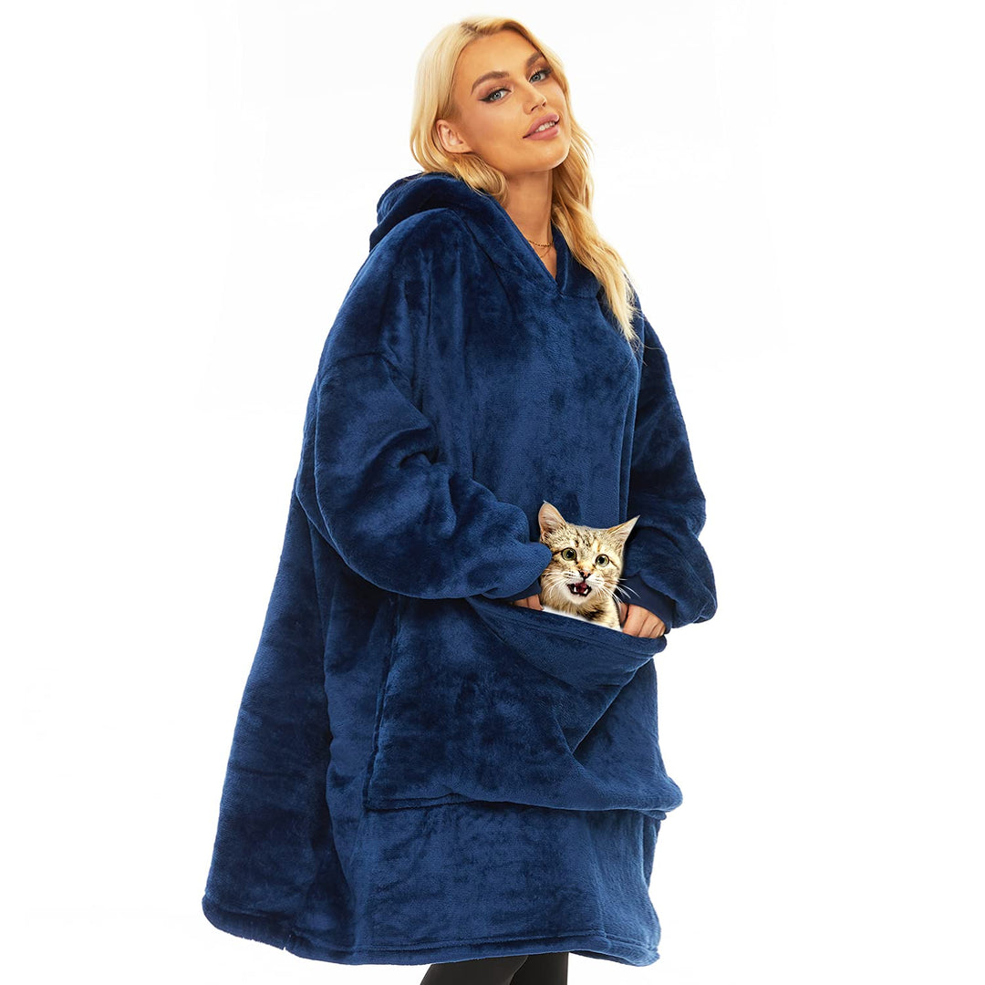 Gentlewarm übergrosse Hoodie Sweatshirt mit Kapuze, Super Weich und bequem Flanell Damen Kapuzenpull