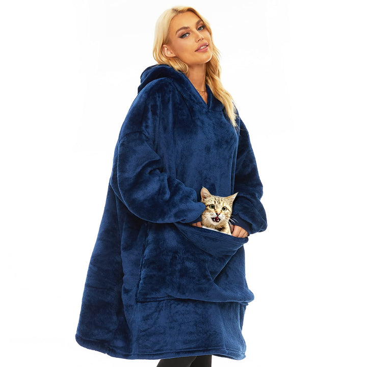 Gentlewarm übergrosse Hoodie Sweatshirt mit Kapuze, Super Weich und bequem Flanell Damen Kapuzenpull