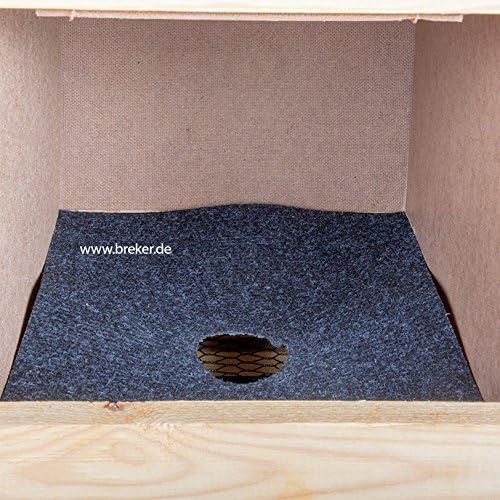 Legenest für Hühner 3er – gerade Unterteil-Variante | Abrollnest aus Holz mit Nestmatten & Auffangwa