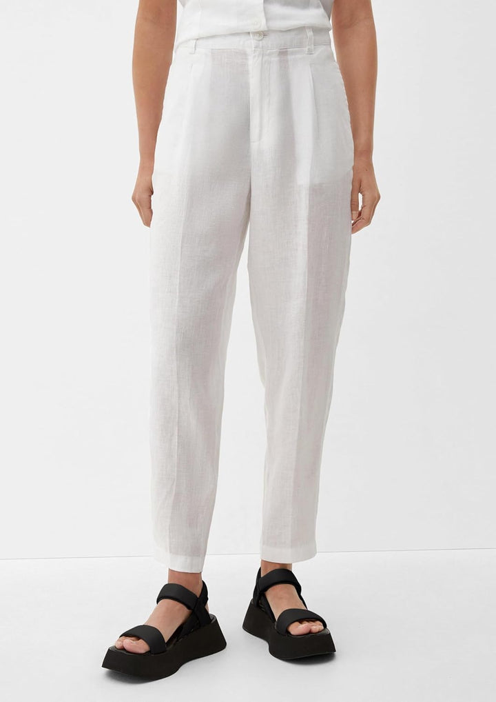 s.Oliver Damen Hose, 7/8, 38 0100_weiß