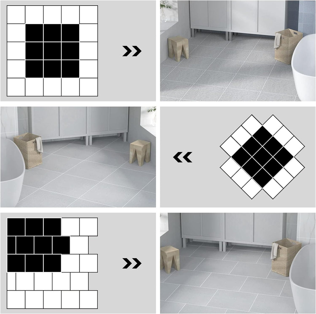 Homease PVC Bodenbelag Selbstklebende Marmoreffekt Vinylboden, Rutschfeste Wasserdichte Schneidbar F