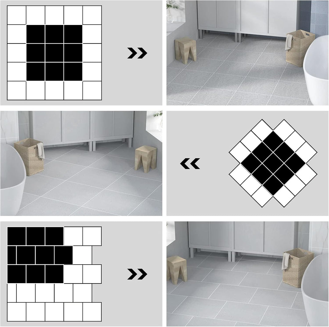 Homease PVC Bodenbelag Selbstklebende Marmoreffekt Vinylboden, Rutschfeste Wasserdichte Schneidbar F