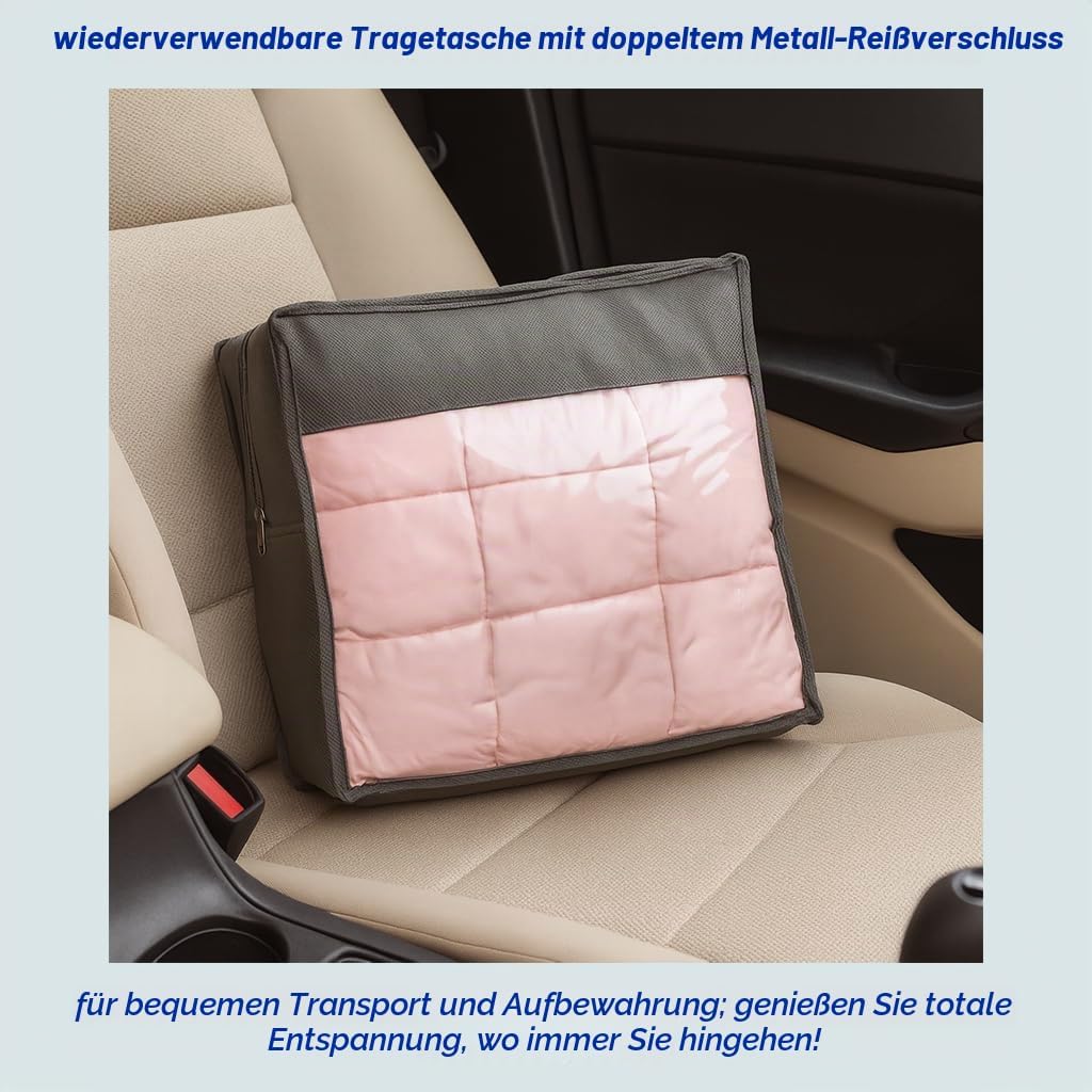 Harbour Housewares Gewichtsdecke mit Aufbewahrungstasche - 150 x 200cm - 8kg - Rosa - 1x Schwer Erwa