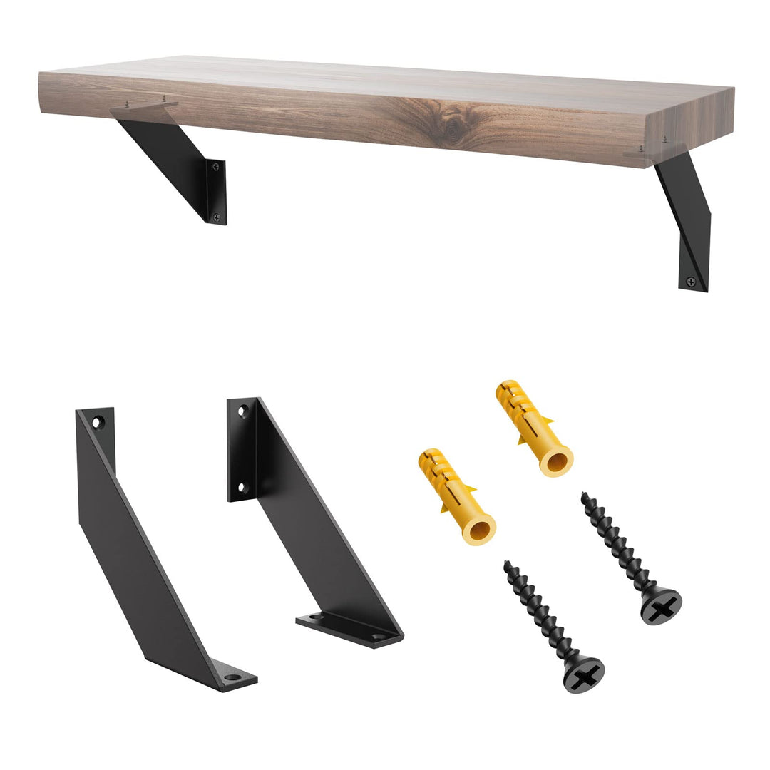 Regalwinkel Schwarz,Regalhalterung,Regalwinkel Schwerlast 15cm, Winkel Regal 90°Dreieck Unterstützun