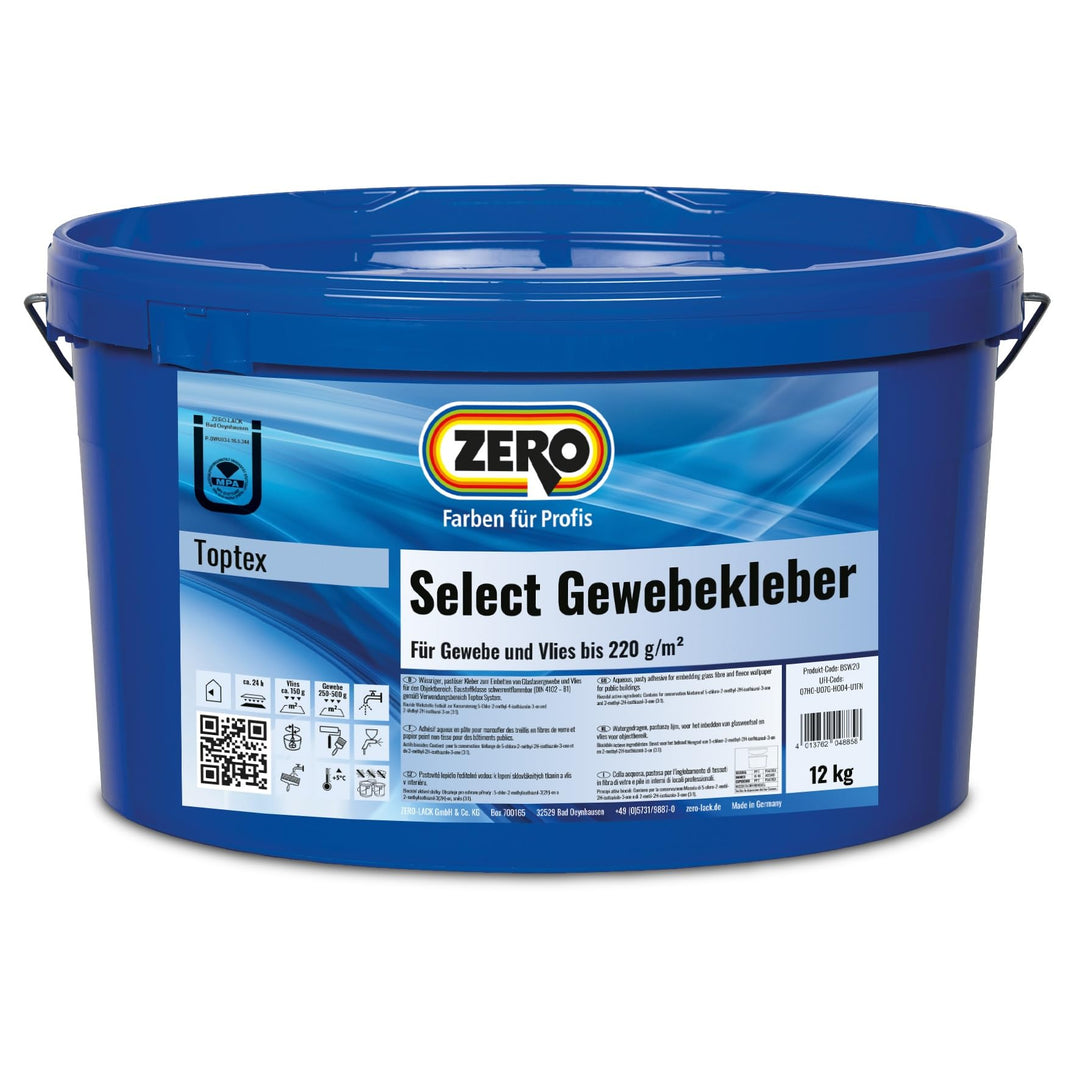 ZERO Select Gewebekleber 160 transparent 12 kg
