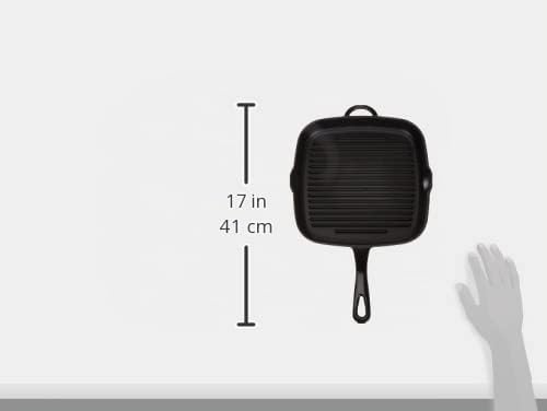Küchenprofi Grillpfanne PROVENCE aus Gusseisen mit robuster Emaille , Geeignet für alle Herdarten in