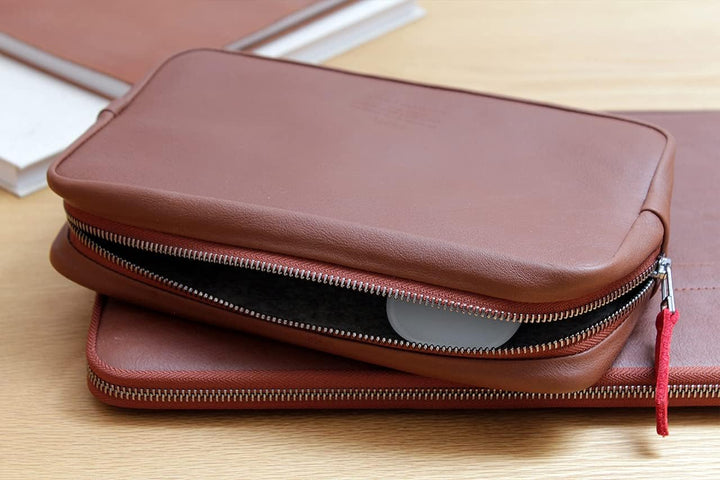 Pack & Smooch Kabeltasche Zubehörtasche Tech Case Longford | Pflanzlich Gegerbtes Leder | Handmade i