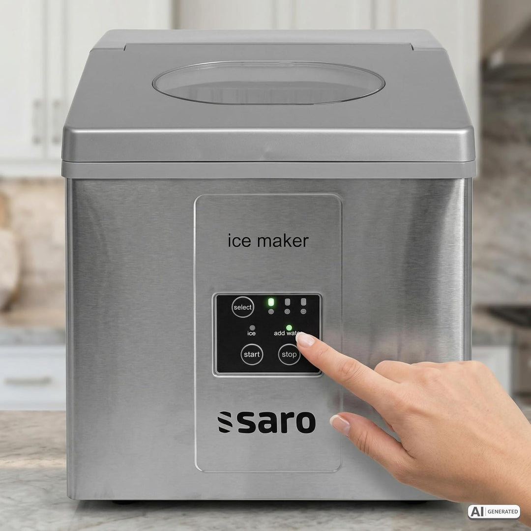 Saro EB 15 Eiswürfelbereiter/15 kg/24 h/230 V/1 Ph/0,16 kW/3 Eiswürfelgrössen, Single