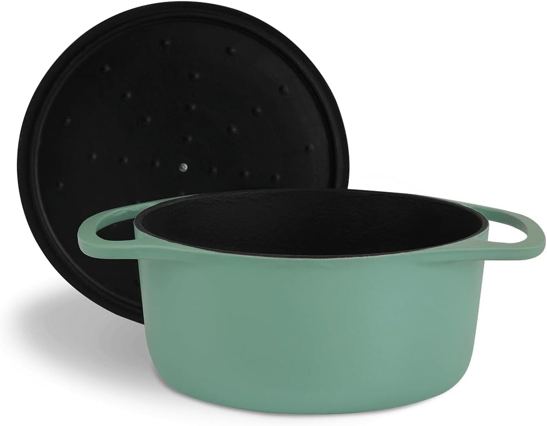 SPRINGLANE Cocotte mit Deckel – Gusseisen Topf Bräter Schmortopf Kochtopf Induktion – 24 cm rund, 4