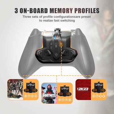 Paddles für Xbox Series S/X Controller,Rücktasten Ansatzstück mit 4 Paddeln kompatibel mit Xbox Seri