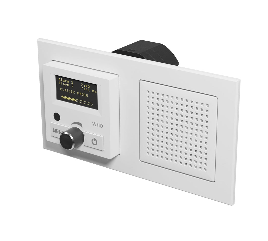 WHD DAB+ UP-Radio Set KEL 55 RC, Weiss - Unterputzradio inkl. KEL 55 Unterputz-Lautsprecher und Fern
