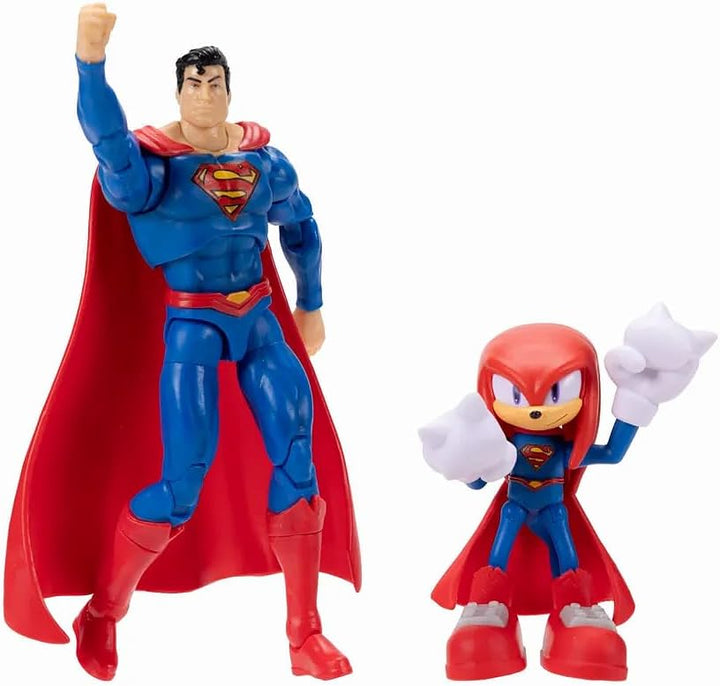 Sonic The Hedgehog DC x Sonic 2.5 Figur Dr. Eggman (Solid) 6,3 Cm Knöchel und 12,7 Cm Superman, 6,3