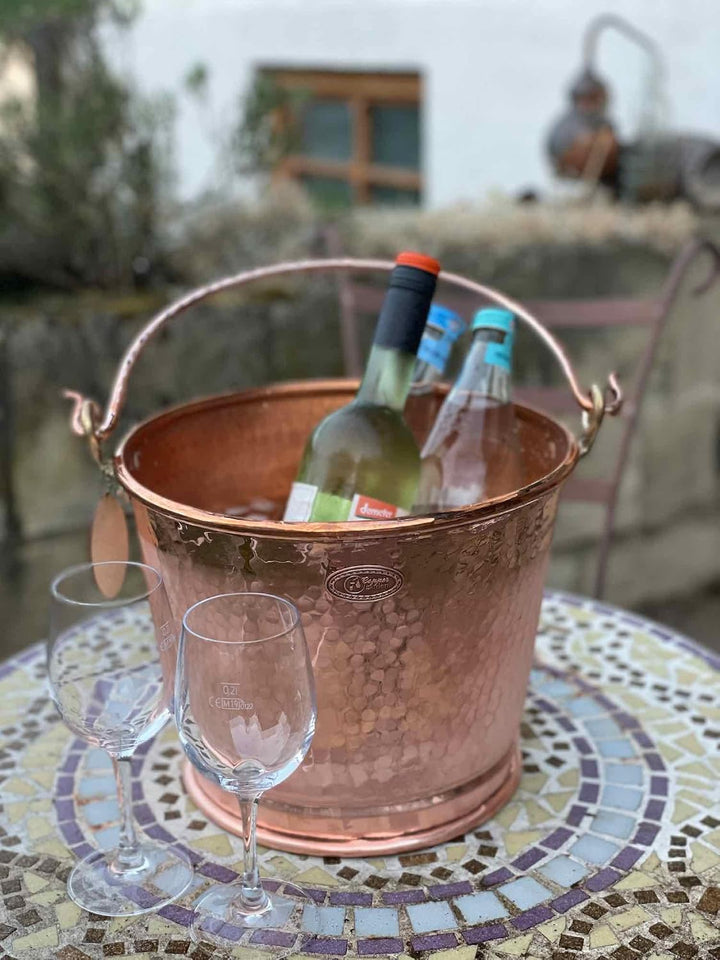 CopperGarden 8 Liter Kupfereimer | Stilvoller Eimer aus reinem Kupfer | Antibakteriell = wirkt gegen