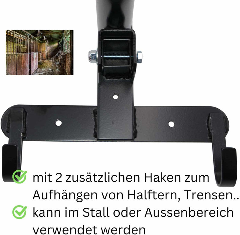 AMKA Sattelhalter klappbar für 2 Sattel klappbar flexibel mit 2 Trensenhaken zum Einhängen