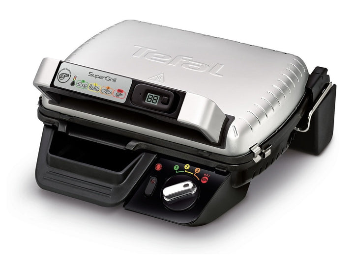 Tefal SuperGrill 2000 Watt Elektrogrill Elektrogrill Aluminium 320 x 240 mm
