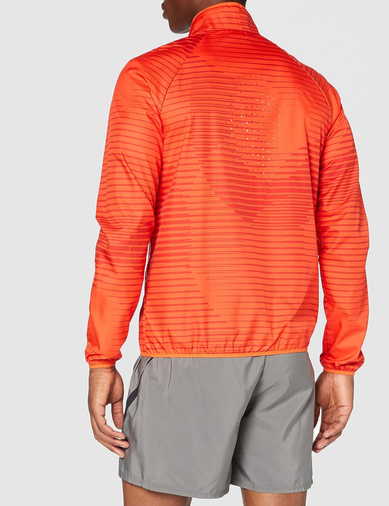 Odlo Herren Jackenelement Light AOP Jacke, Mandarinenrot-Aura Orange, XL