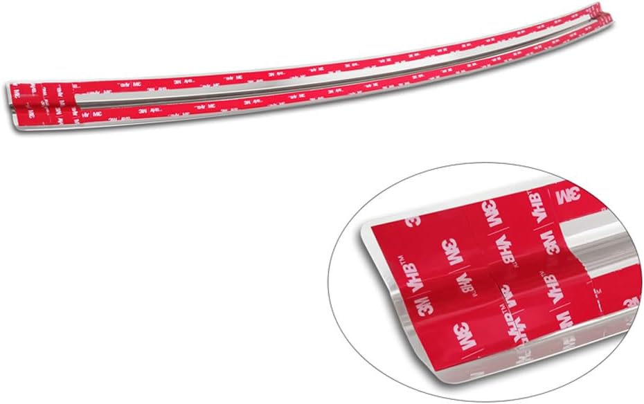 Avisa Edelstahl Heckstossstangenschutz kompatibel mit Mercedes EQC (N293) 2019- 'Ribs'