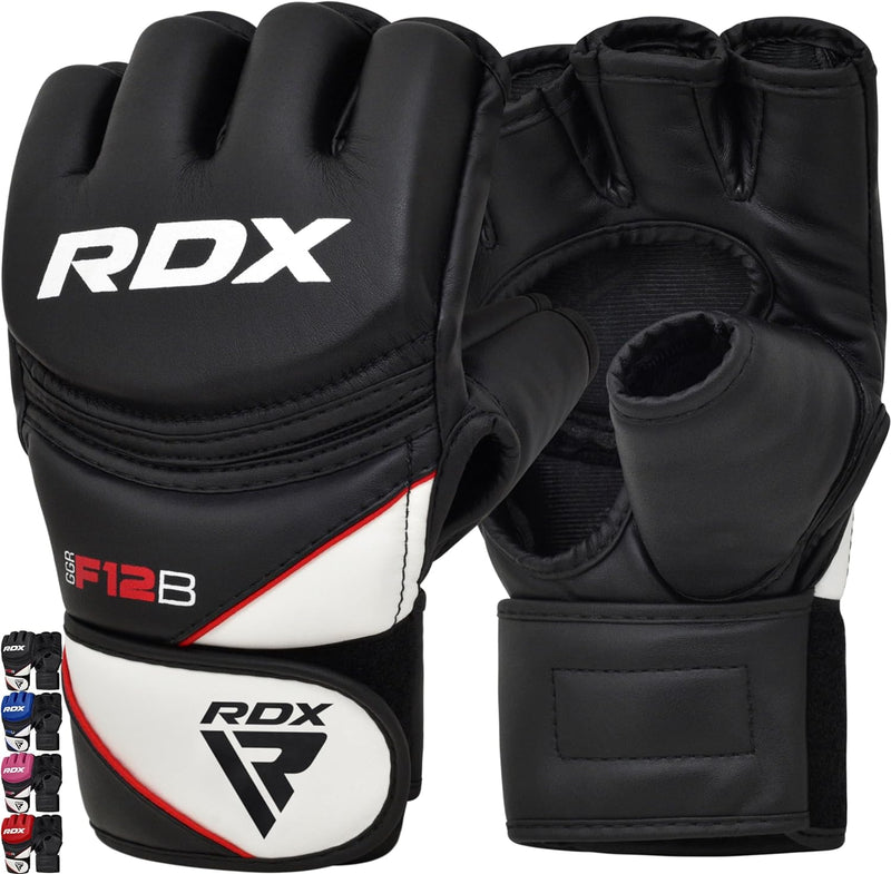 RDX Profi MMA Handschuhe Grappling Sparring Training, Maya Hide Leder, Kickboxen Kampfsport Gepolste