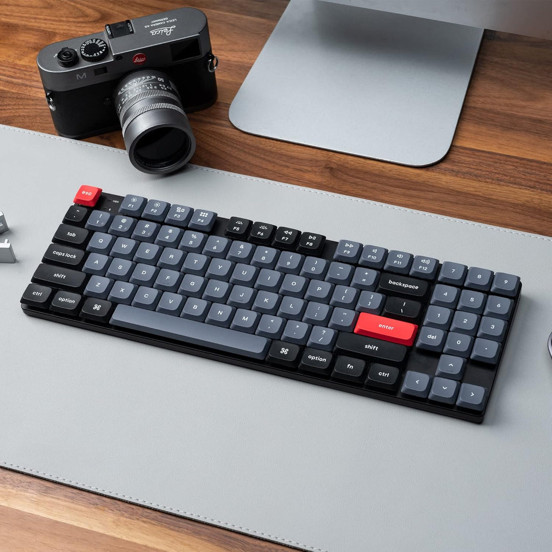 Keychron K13 Pro Ultraschlanke kabellose mechanische QMK/VIA-Tastatur, TKL-Layout mit Numpad, indivi