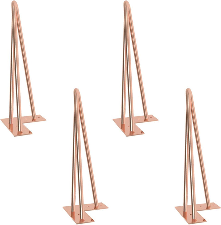 Haarnadel Tischbein 4x Hairpin Leg Möbelbein Haarnadelbeine aus Metall Tischzubehör DIY für Esstisch
