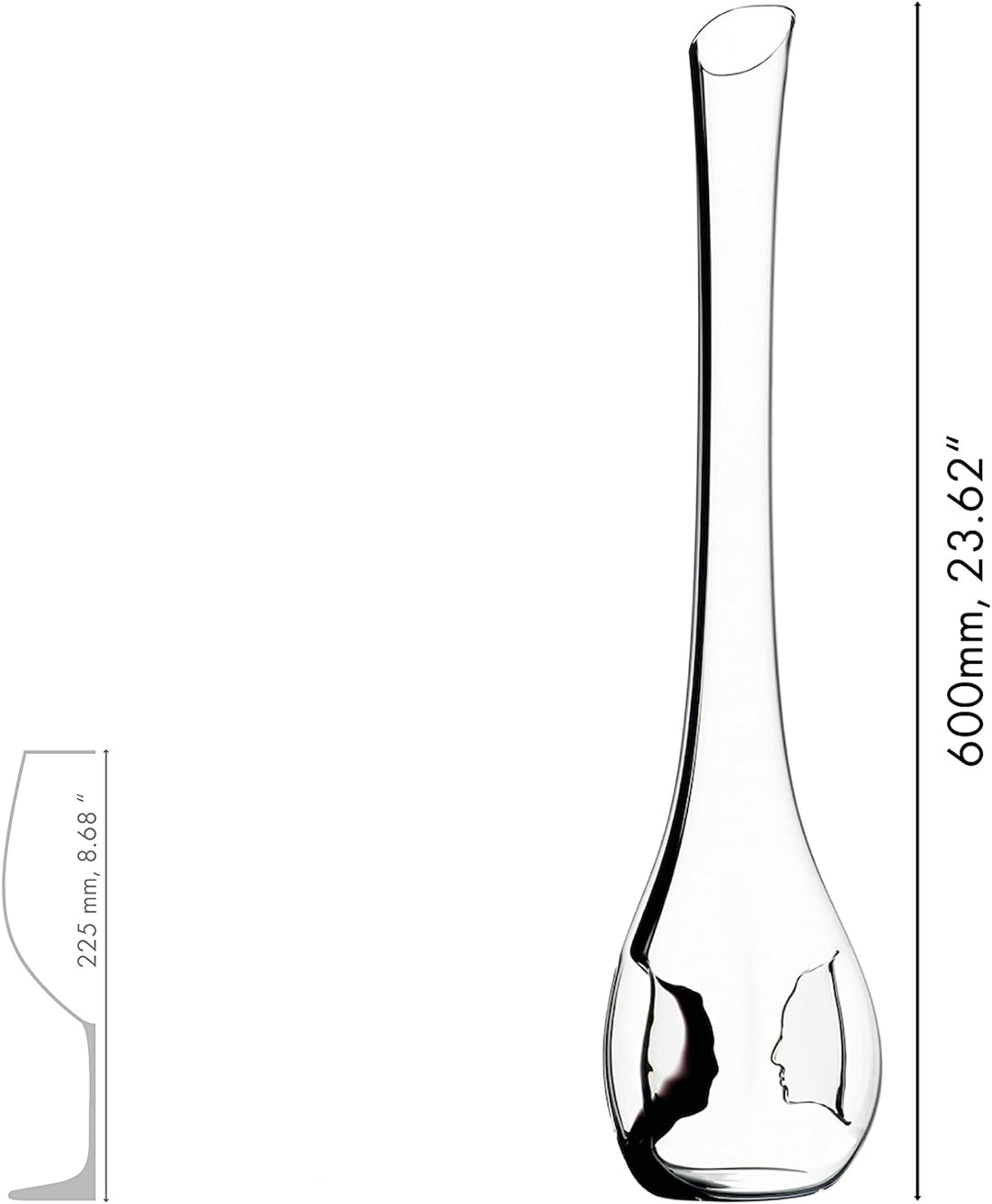 Riedel 4100/13 Dekanter Black Tie Face To Face Dekanter von Angesicht zu Angesicht, Dekanter von Ang
