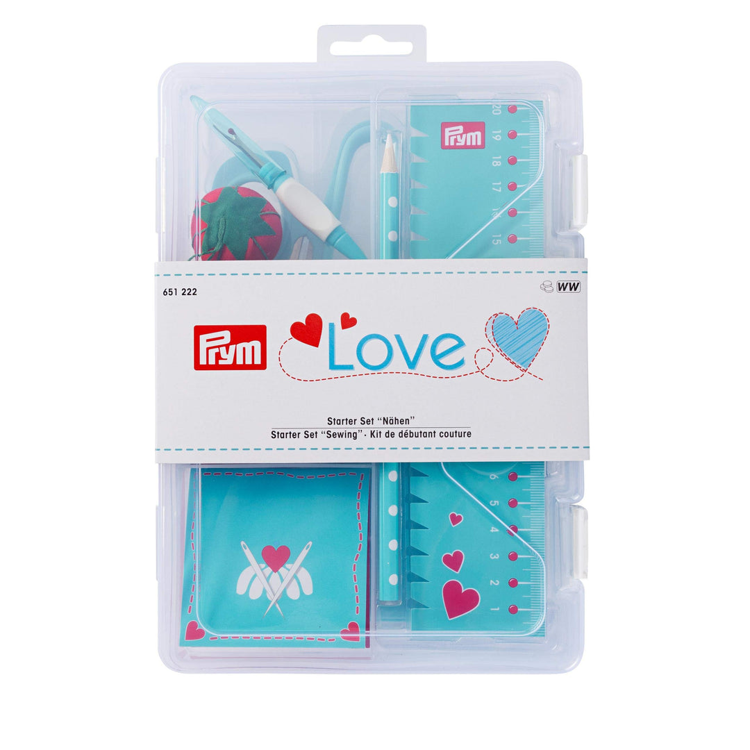 Prym 651222 Love Starter Set Nähen mint Nähset, 25 x 17 x 6,5 cm 25 x 17 x 6,5 cm Mint, 25 x 17 x 6,
