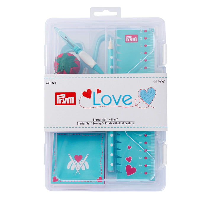 Prym 651222 Love Starter Set Nähen mint Nähset, 25 x 17 x 6,5 cm 25 x 17 x 6,5 cm Mint, 25 x 17 x 6,