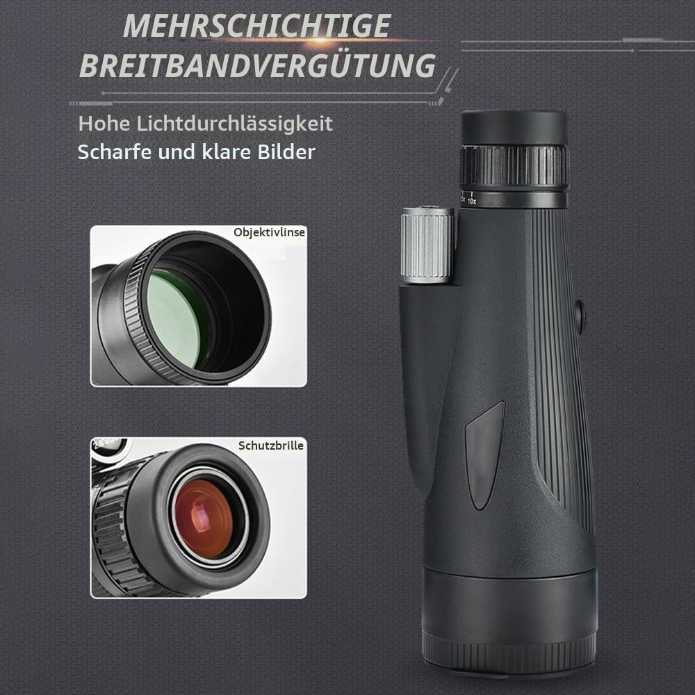 Monokular Teleskop 12-36X60 ED Zoom Monokulare Nachtsicht （24MM Okular + 60MM Objektivund）Wasserdich