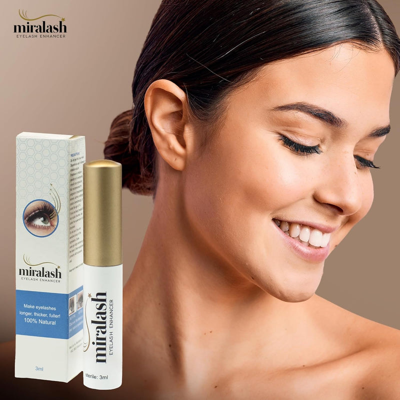 Miralash Wimpernserum | Conditioner für Wimpern 3 ml | Serum für Lange Dichte Wimpern | Wimpernwachs
