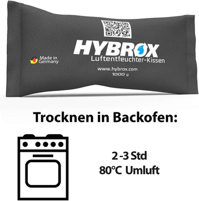 HYBROX Auto Luftentfeuchter Kissen - Wiederverwendbar, Entfeuchter, Autoentfeuchter (SPARSET 3x1000g