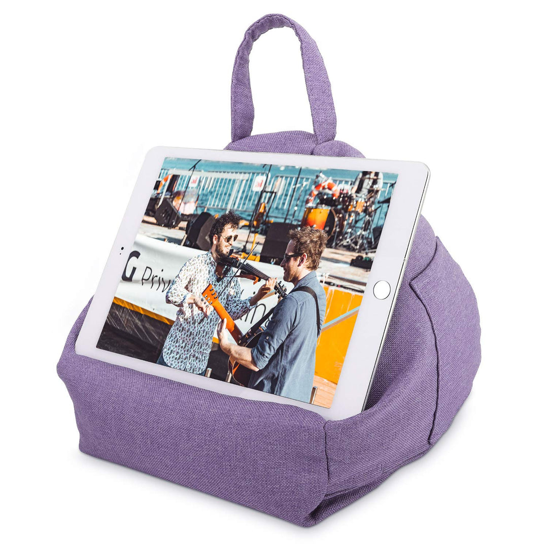 MoKo Tablet Kissenständer, Weich Sitzsack Kissenhalter für bis zu 12.9" Tablet ipad Air 5 10.9, iPad