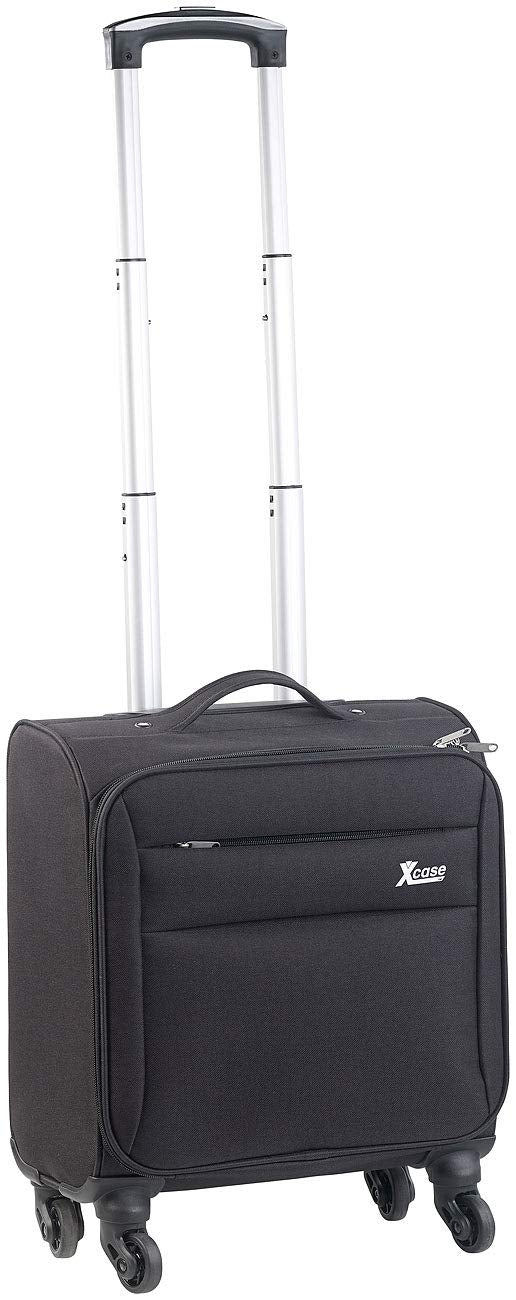 Xcase Pilotenkoffer: Business-Trolley, Notebook-Fach, 4 Leichtlauf-Rollen, 21 Liter, 2,3 kg (Aktenko