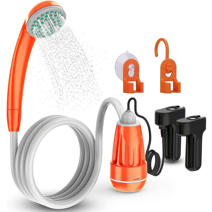 Zooma Tragbare Duschen Camping Dusche, Campingdusche mit Tauchpumpe, Tragbar Outdoor Dusche Wasserpu