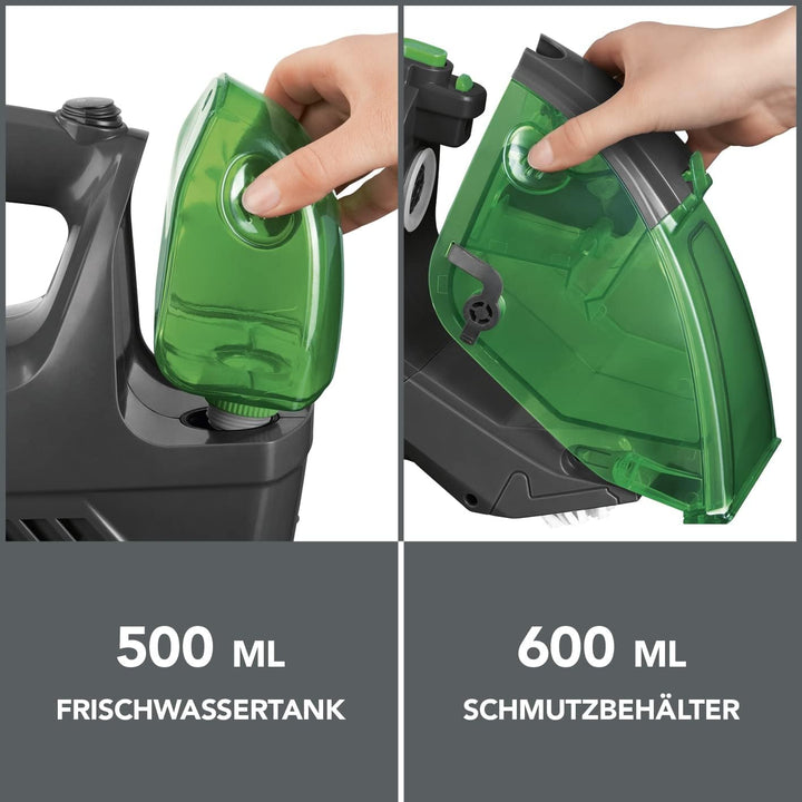CLEANmaxx Polster- & Teppichreiniger | kabellos, tragbar und handlich | geeignet für Polstermöbel, M