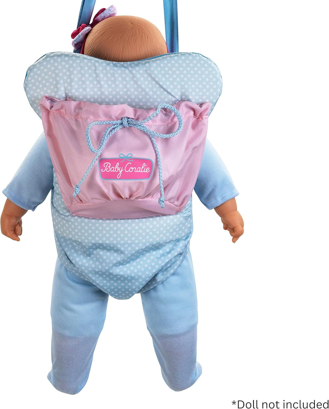 Theo Klein 1668 Baby Coralie Puppen-Bauchtragesitz | Verstellbare Gurte | Masse: 34 cm x 24,5 cm x 2