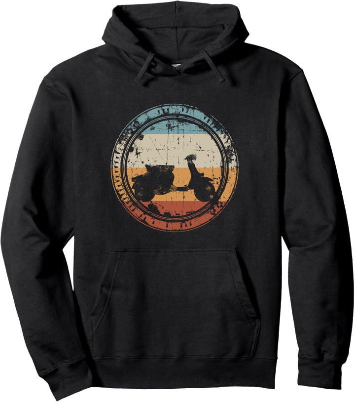 Vintage Motorroller Scooter retro für Rollerfahrer Pullover Hoodie